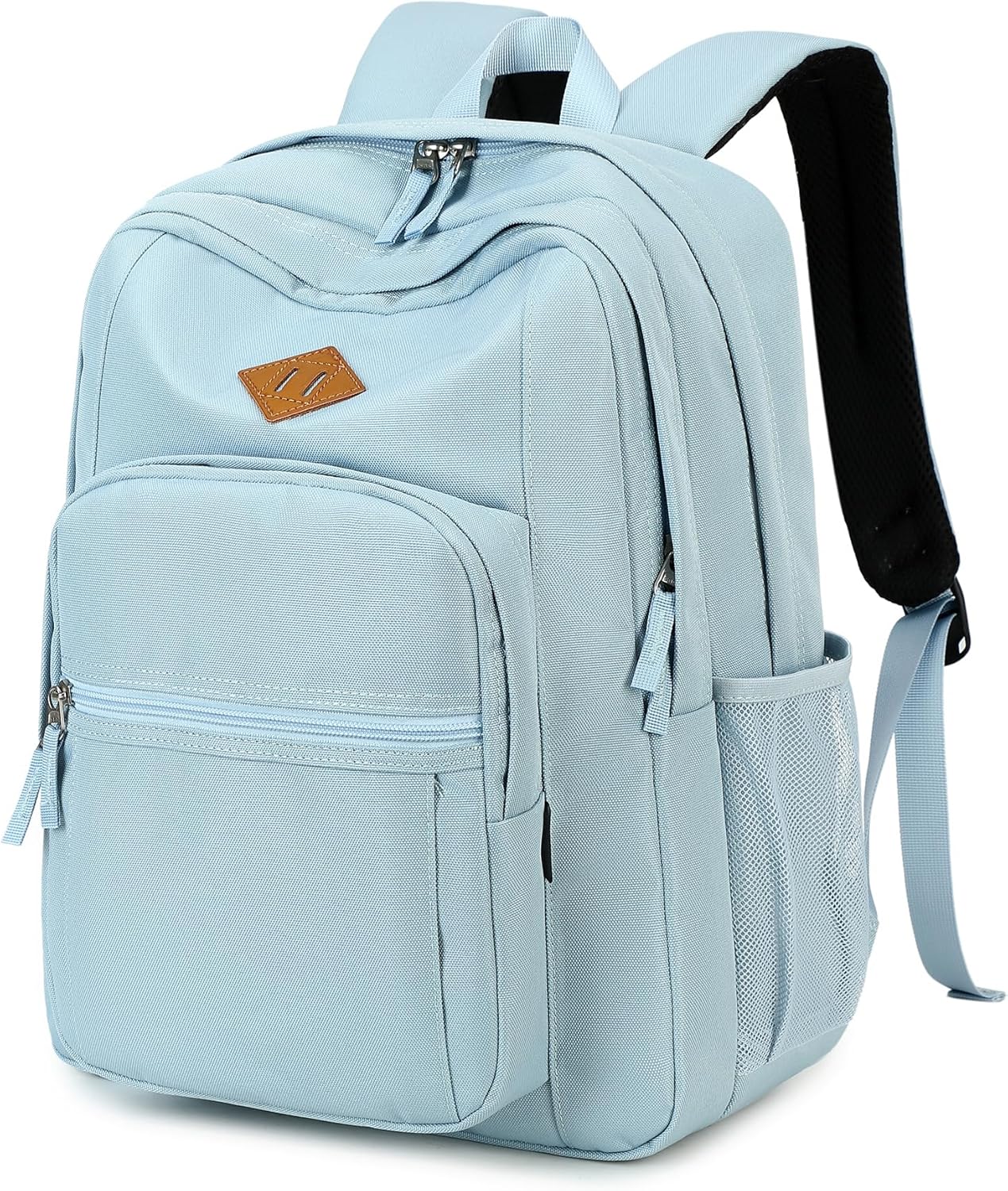Basic Travel Backpack Water Resistant Black - Image 11