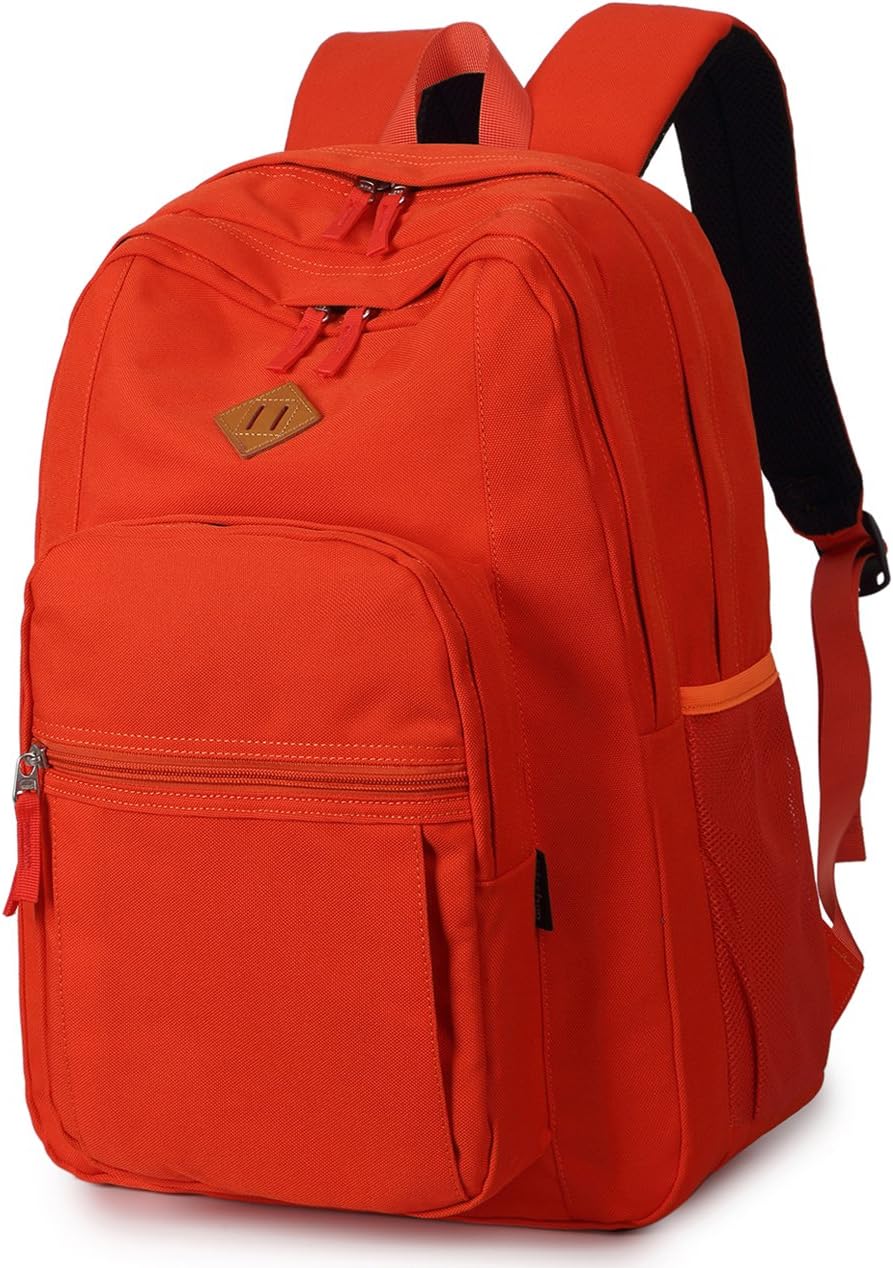 Basic Travel Backpack Water Resistant Black - Image 13
