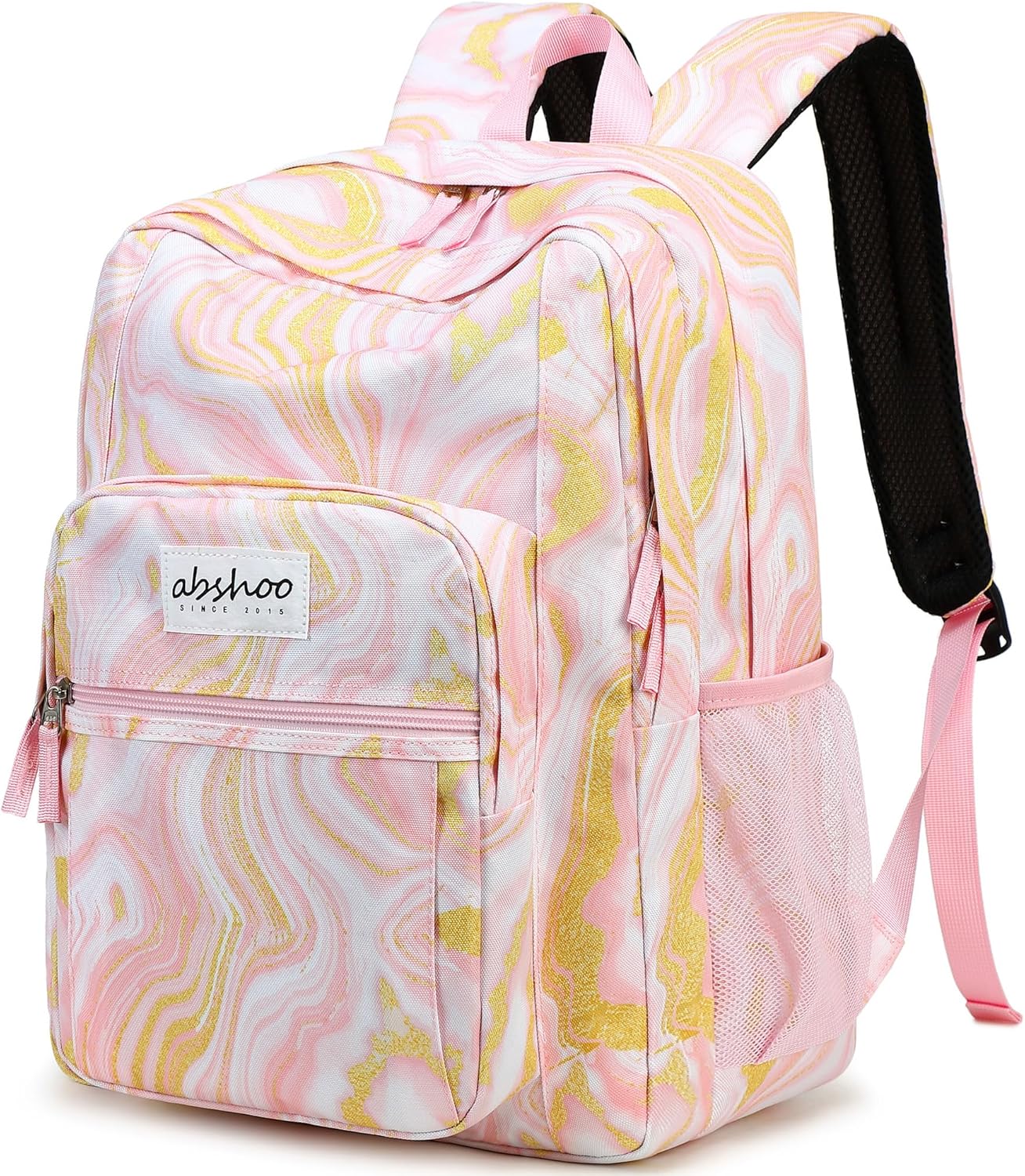 Basic Travel Backpack Water Resistant Black - Image 14