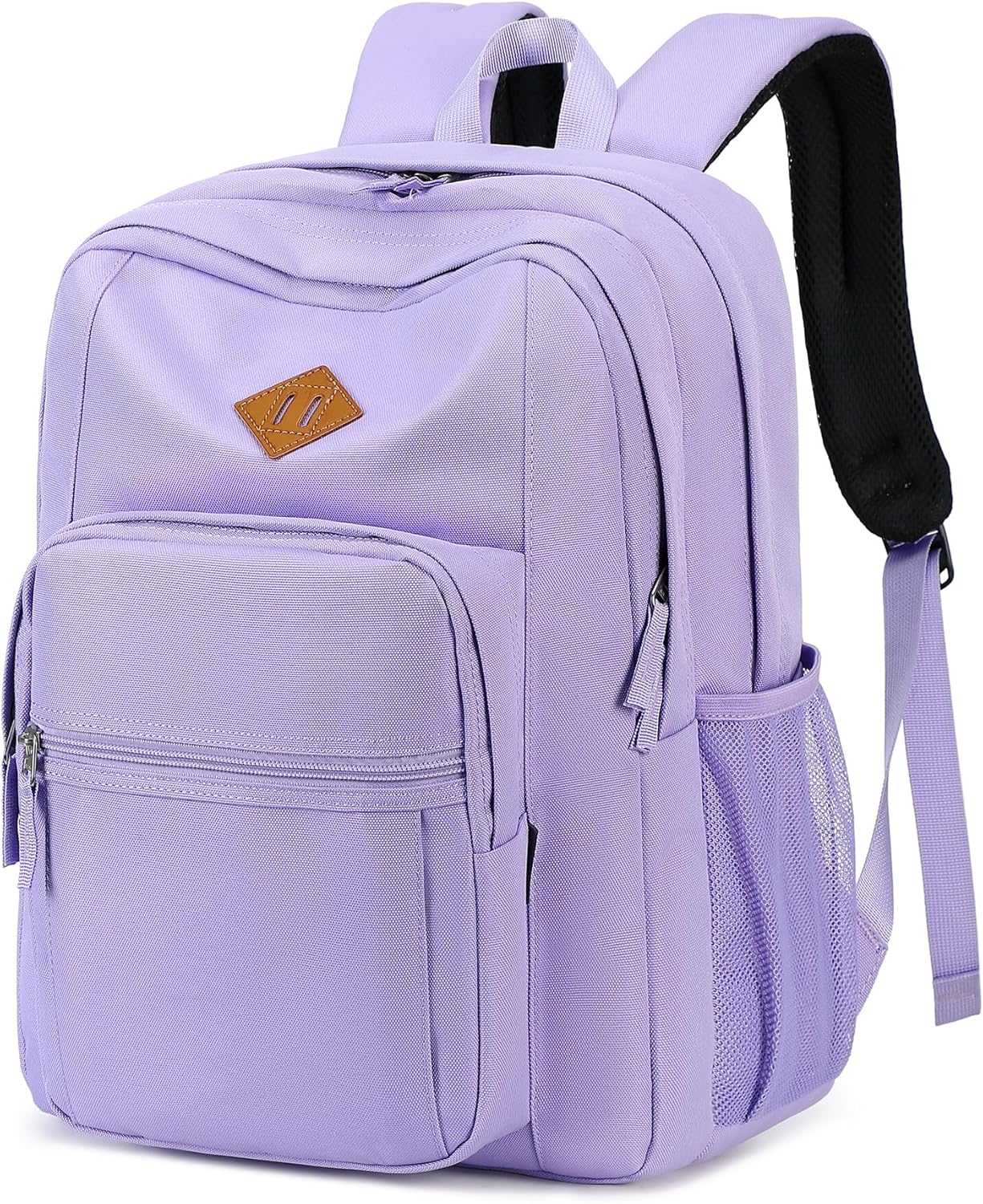 Basic Travel Backpack Water Resistant Black - Image 15