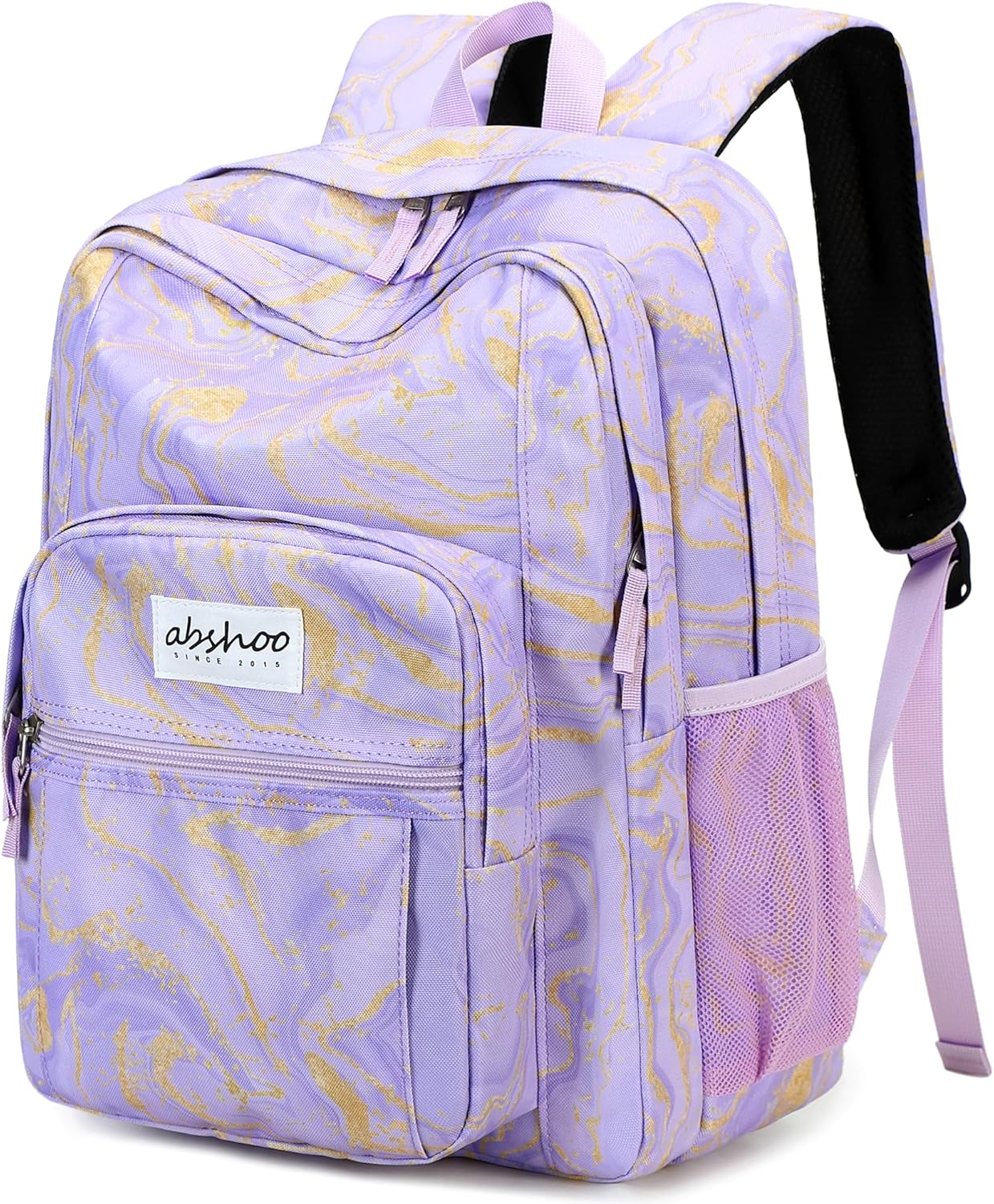 Basic Travel Backpack Water Resistant Black - Image 29