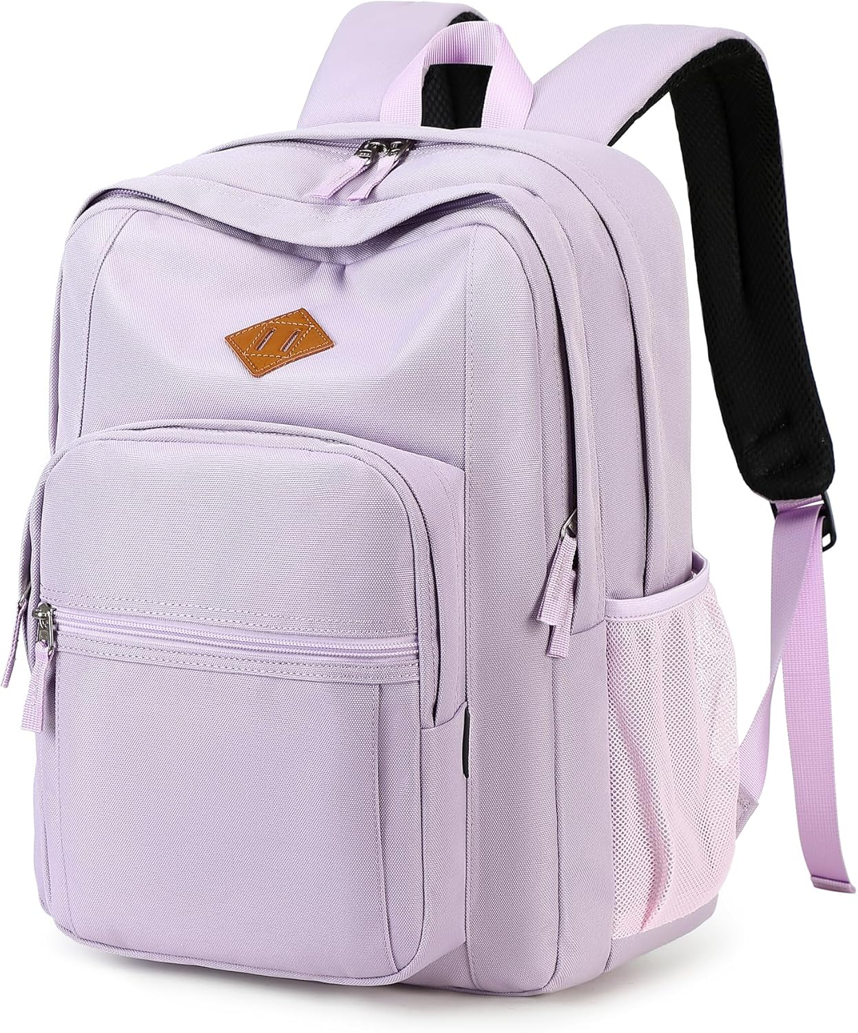 Basic Travel Backpack Water Resistant Black - Image 36