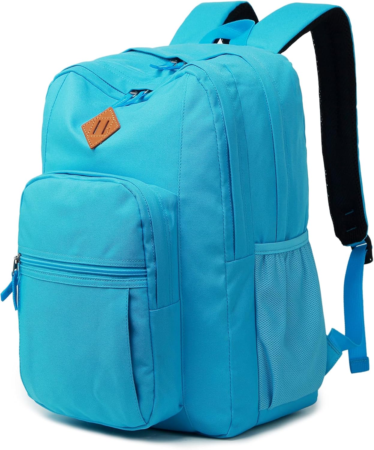 Basic Travel Backpack Water Resistant Black - Image 9