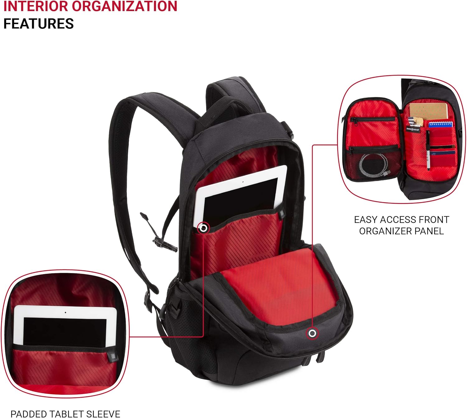 Narrow Daypack Backpack Dark Grey - Image 5
