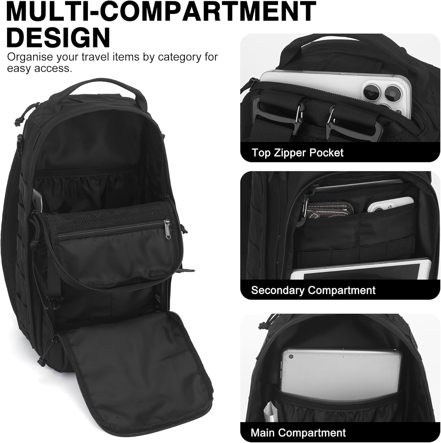 Small Tactical Backpack 18L Molle Design - Image 4