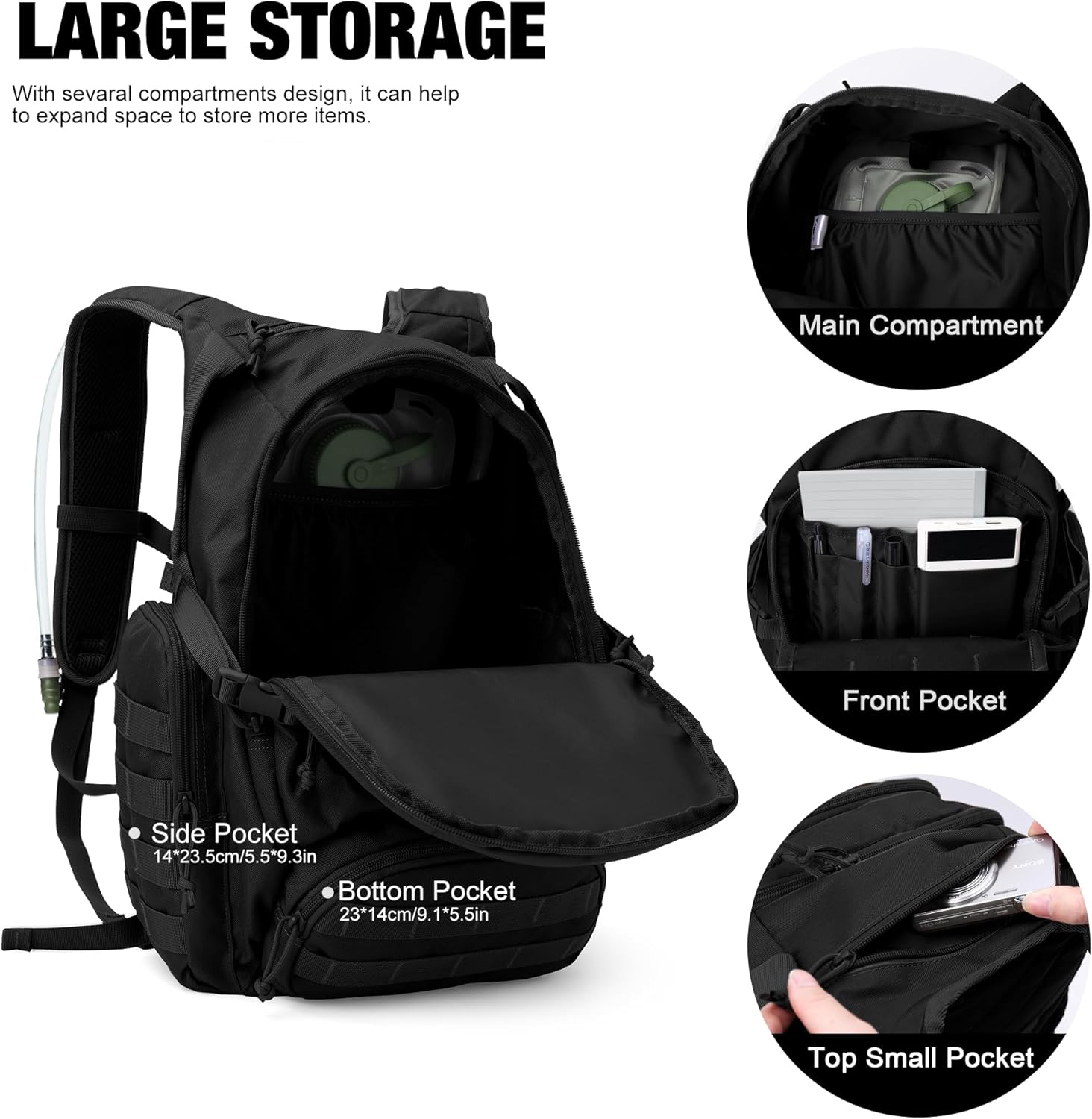 Tactical Backpack 25L Molle Design - Image 4
