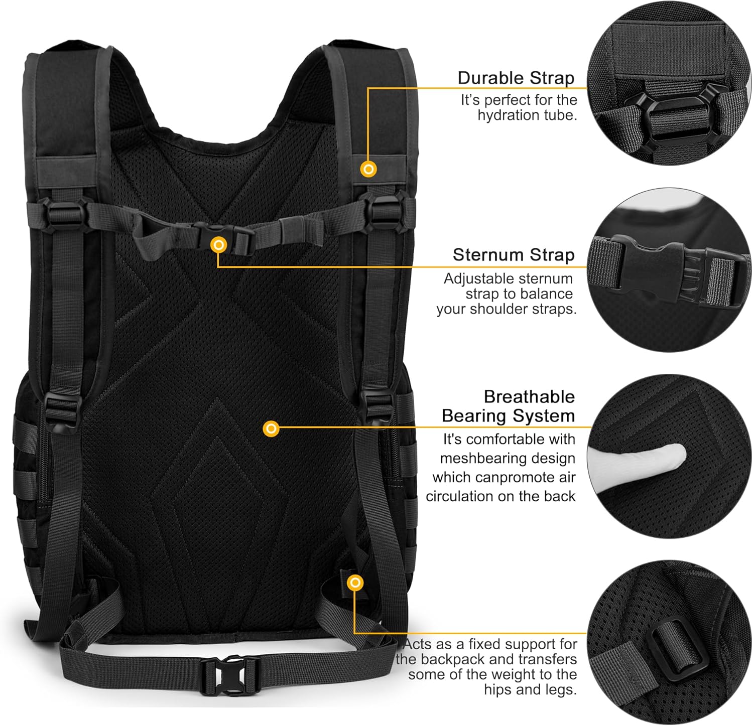 Tactical Backpack 25L Molle Design - Image 5