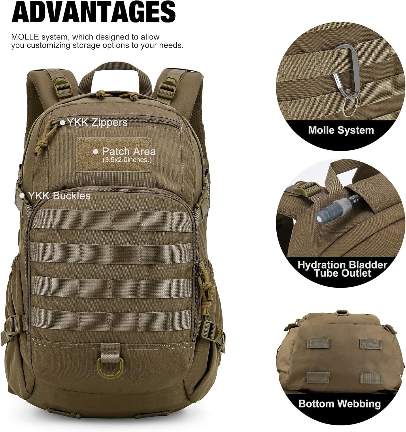 Tactical Backpack Molle 15L 25L - Image 4