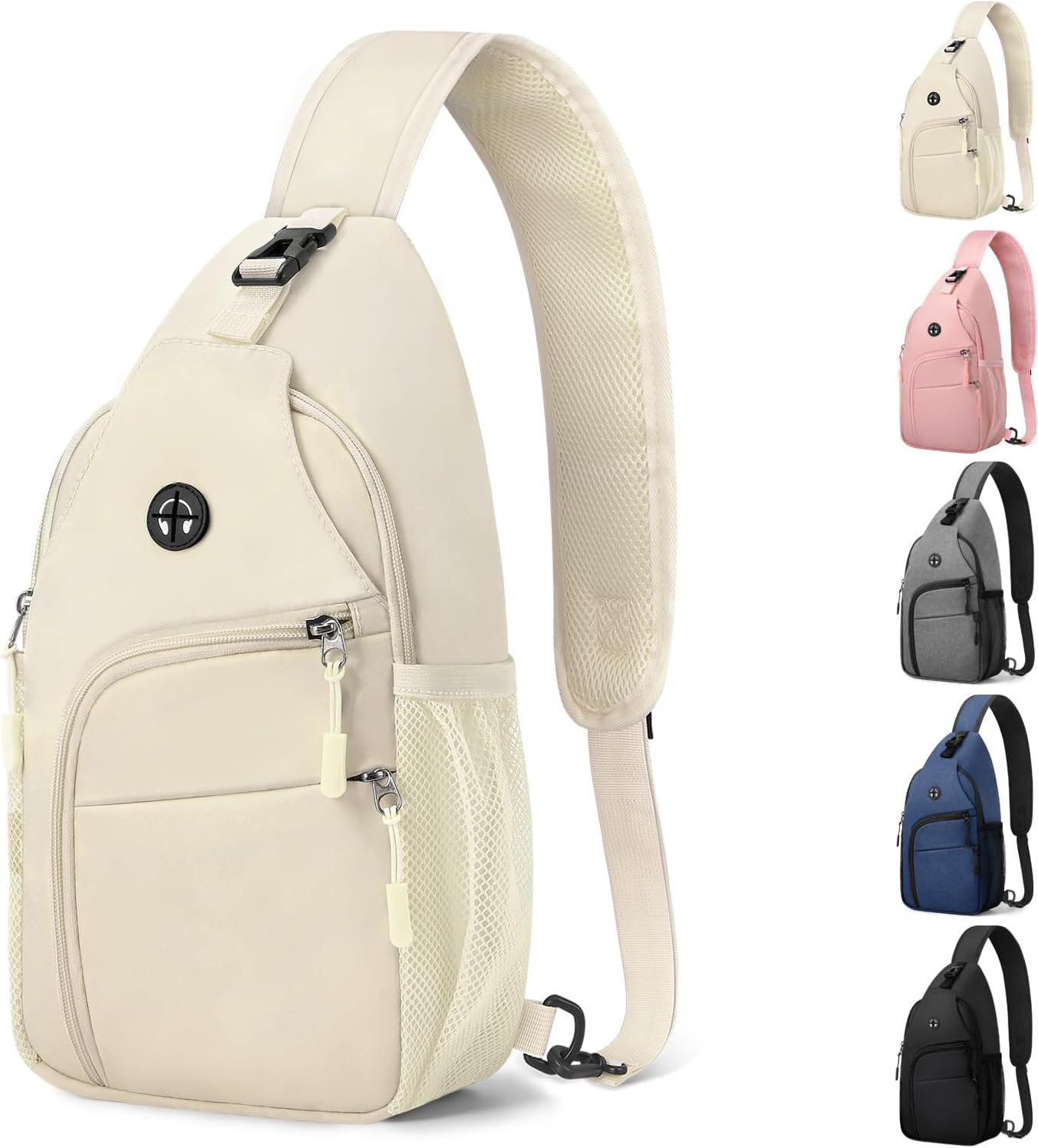 Waterproof Crossbody Sling Bag Black Medium - Image 12