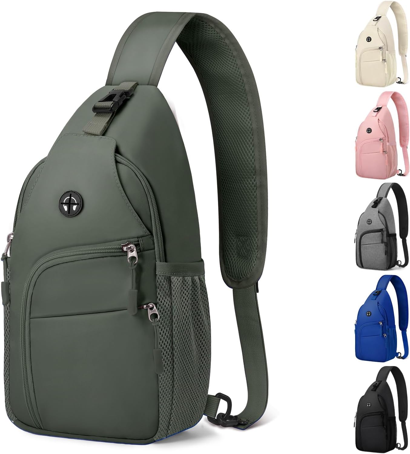 Waterproof Crossbody Sling Bag Black Medium - Image 15