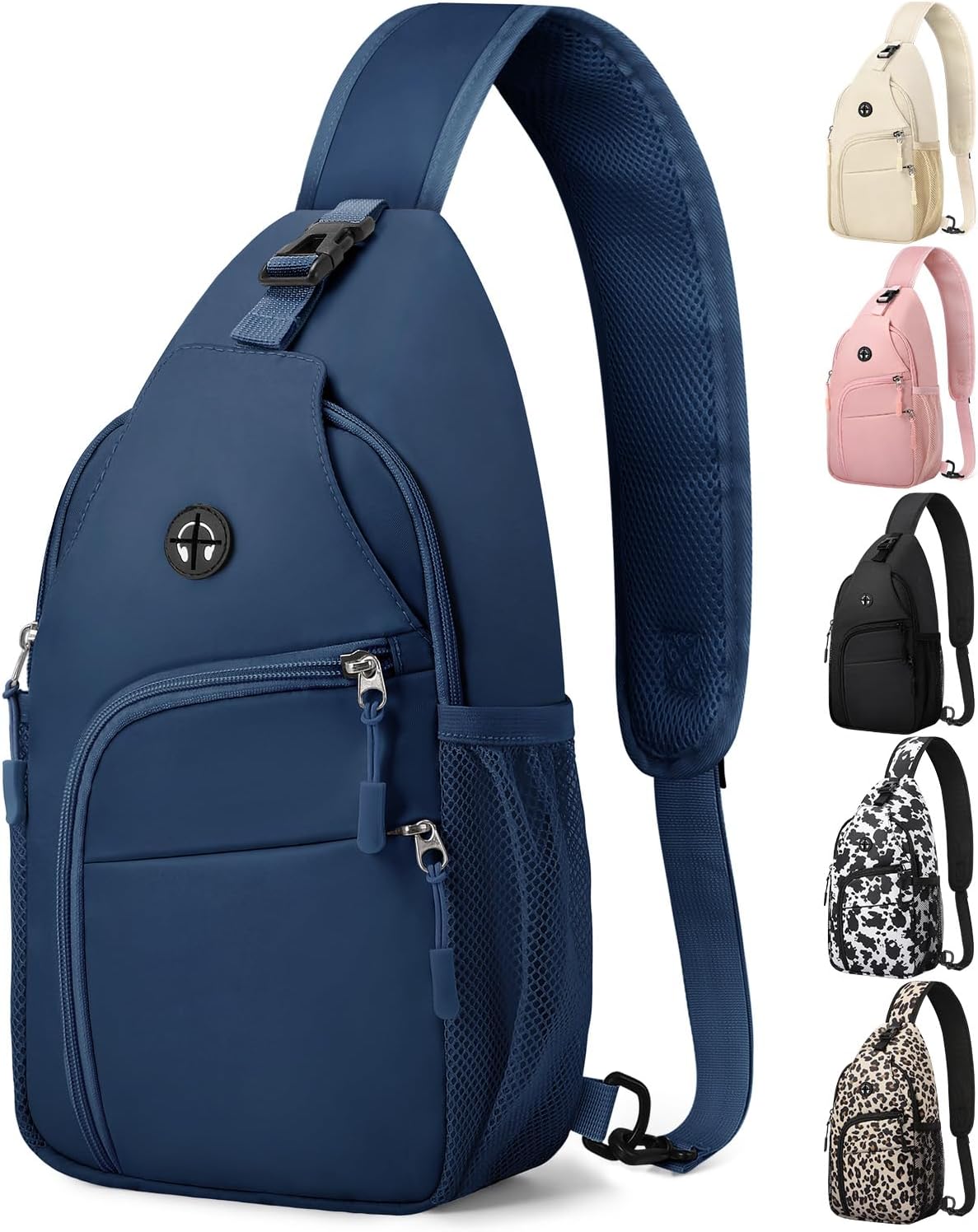 Waterproof Crossbody Sling Bag Black Medium - Image 16