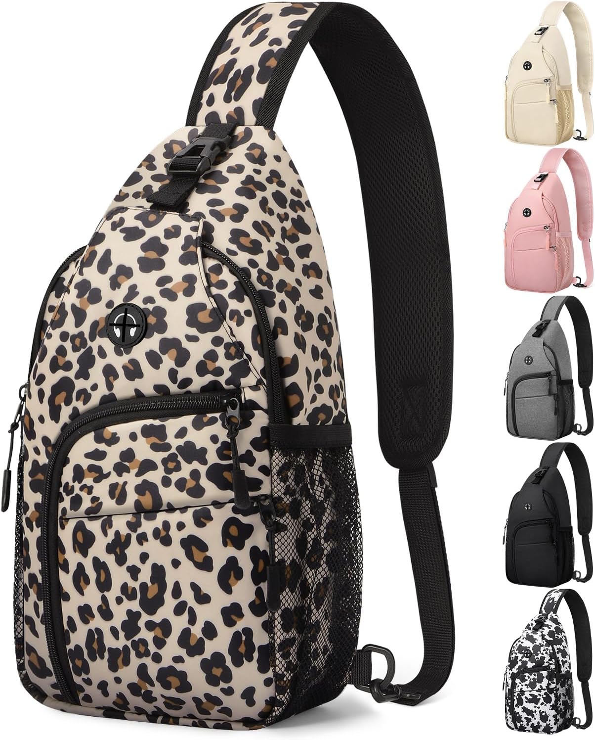 Waterproof Crossbody Sling Bag Black Medium - Image 18