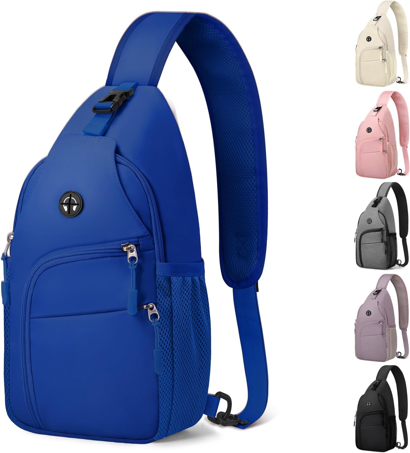 Waterproof Crossbody Sling Bag Black Medium - Image 9